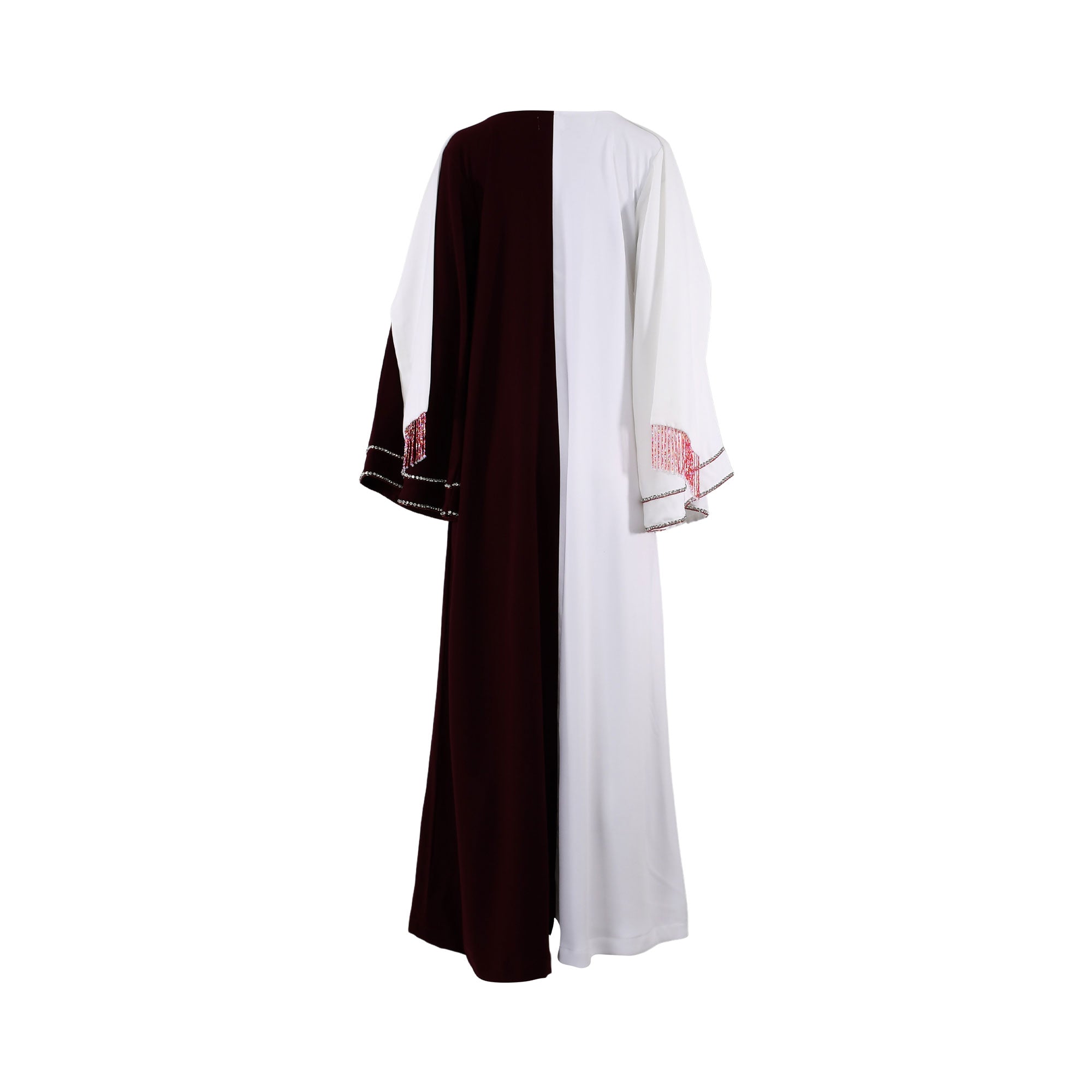 Ik Line Women's White & Burgundy Jalabiya | All Clothing | departure-to-desk | GCC | Jalabiya | Kaftans & Abayas | new-season-2025 | Women | Women All Clothing | Women All Clothing Traditional Wear Ramadan Edit | Womens | Womens Fashion Ik Line Women's White & Burgundy Jalabiya | All Clothing | departure-to-desk | GCC | Jalabiya | Kaftans & Abayas | new-season-2025 | Women | Women All Clothing | Women All Clothing Traditional Wear Ramadan Edit | Womens | Womens Fashion