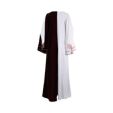Ik Line Women's White & Burgundy Jalabiya