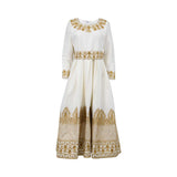 Ik Line Women's Regal Nude Embroidered Jalabiya