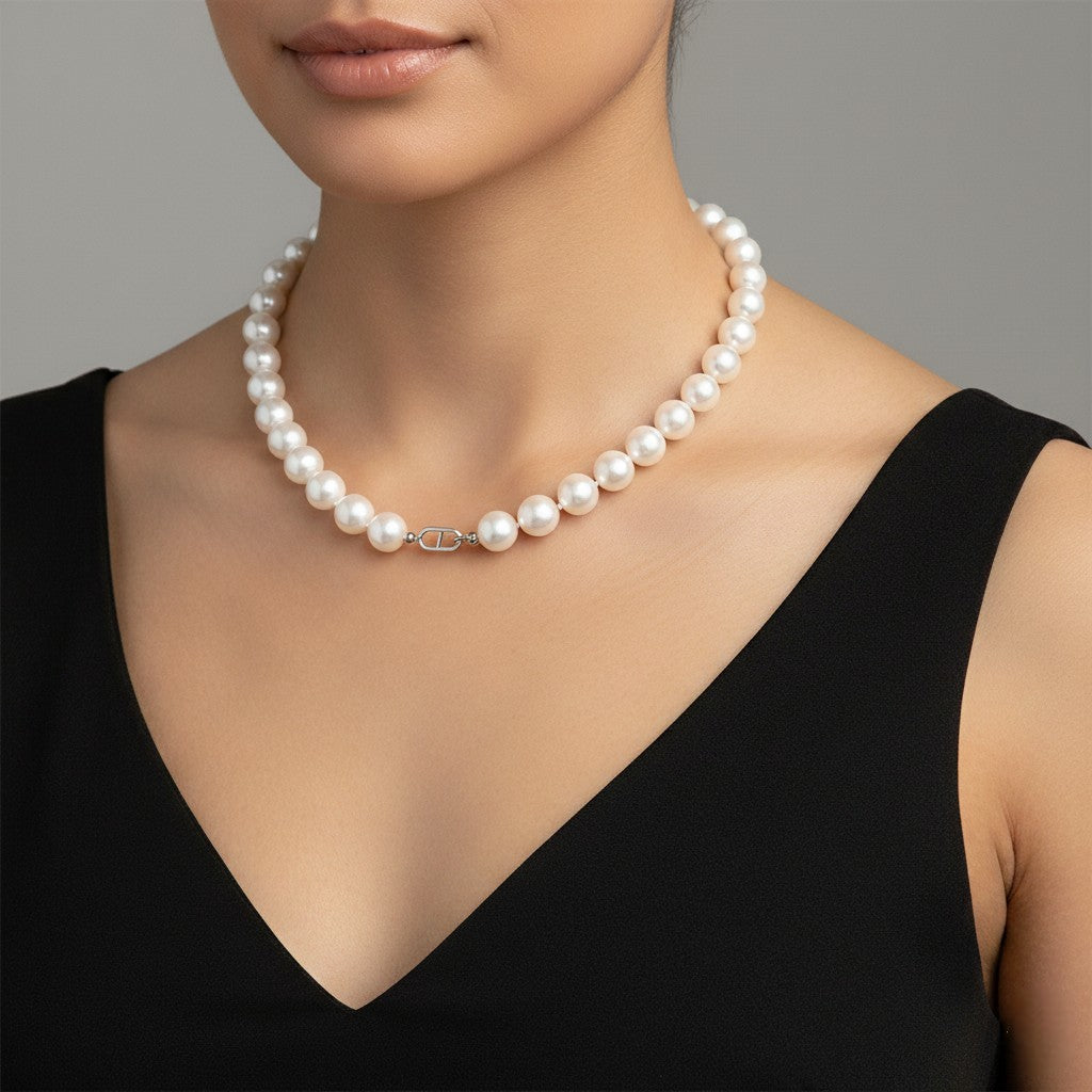 Bronzallure Cultured Freshwater Pearl White   One Size