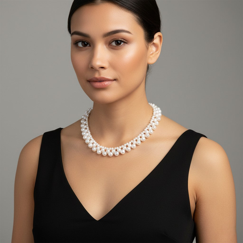 Bronzallure Cultured Freshwater Pearl White   One Size