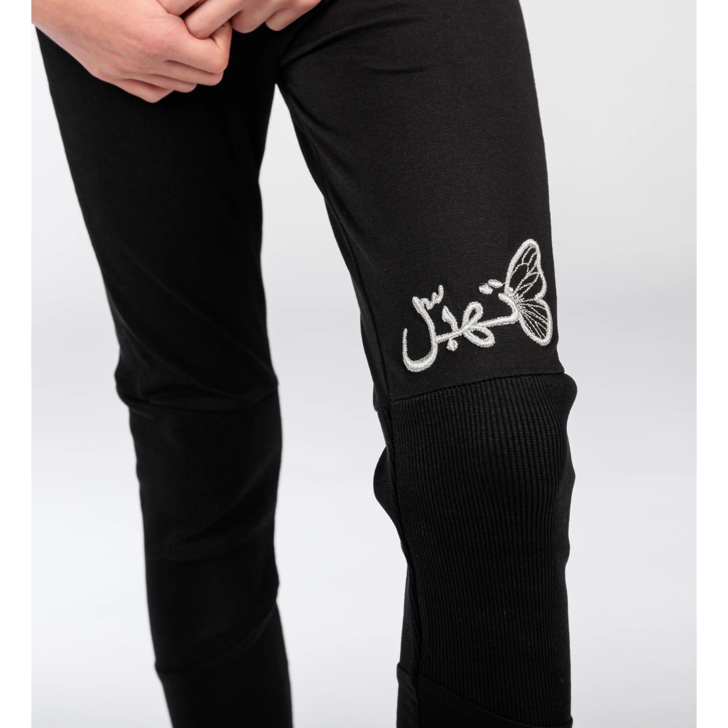 Ein Ghein Kids Leggings Girl's Black with Silver Embroidery Leggings | GCC | Kids and Teens | Kids and Teens Bottoms | Kids and Teens Girl Bottoms | Kids Clothing | Kids Fashion | Kids Girls (3 YRS -16 YRS) | Kids Teen Collection Ein Ghein Kids Leggings Girl's Black with Silver Embroidery Leggings | GCC | Kids and Teens | Kids and Teens Bottoms | Kids and Teens Girl Bottoms | Kids Clothing | Kids Fashion | Kids Girls (3 YRS -16 YRS) | Kids Teen Collection