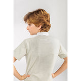 Ein Ghein Kids Boy's Light Grey Polo Shirt Tik Tik