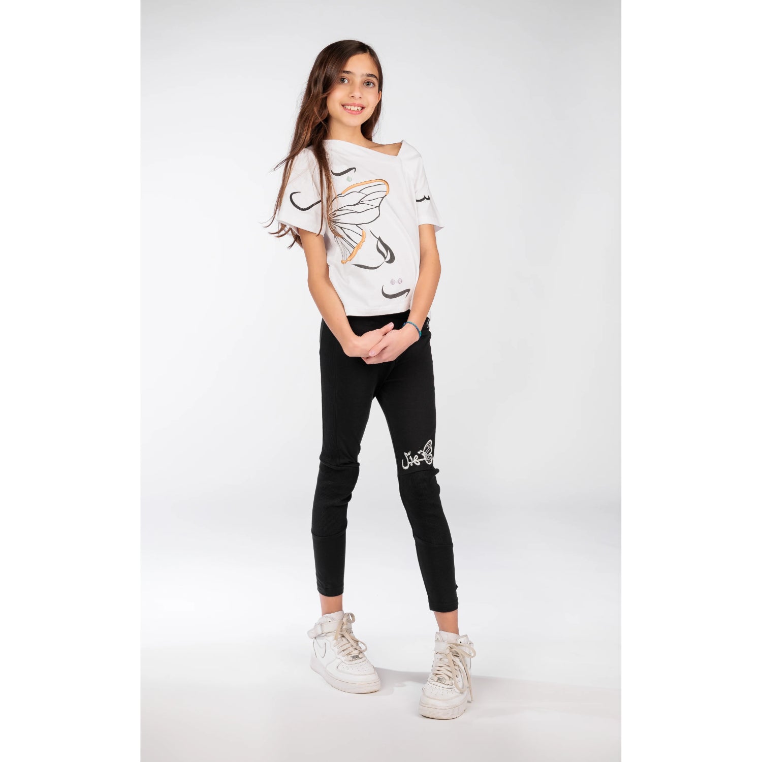 Ein Ghein Kids Leggings Girl's Black with Silver Embroidery Leggings | GCC | Kids and Teens | Kids and Teens Bottoms | Kids and Teens Girl Bottoms | Kids Clothing | Kids Fashion | Kids Girls (3 YRS -16 YRS) | Kids Teen Collection Ein Ghein Kids Leggings Girl's Black with Silver Embroidery Leggings | GCC | Kids and Teens | Kids and Teens Bottoms | Kids and Teens Girl Bottoms | Kids Clothing | Kids Fashion | Kids Girls (3 YRS -16 YRS) | Kids Teen Collection