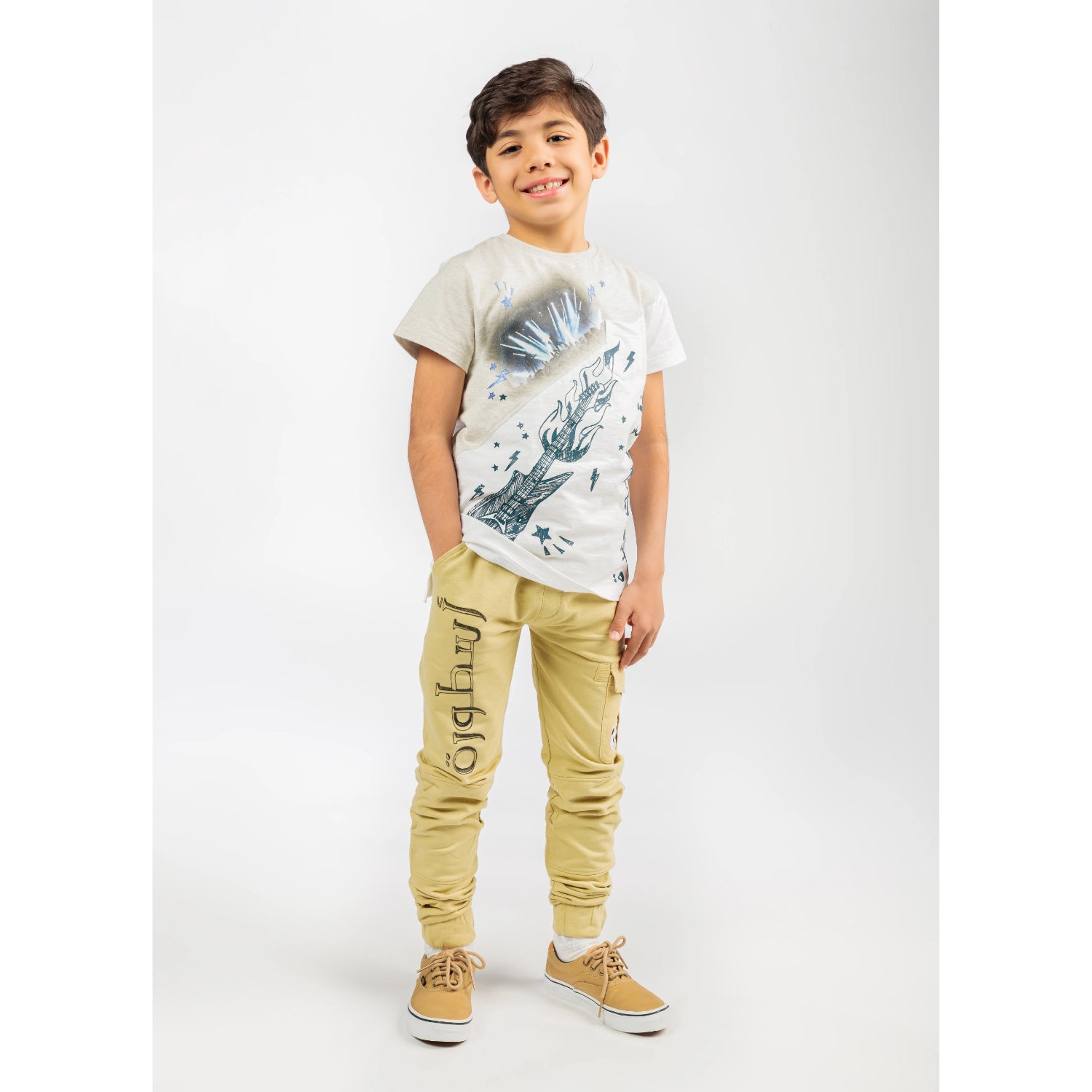 Ein Ghein Kids Boy's Multicolor T-Shirt with Guitar | GCC | Kids and Teens | Kids and Teens Boy Tops | Kids and Teens Tops | Kids Boys (3 YRS -16 YRS) | Kids Clothing | Kids Fashion | Kids Teen Collection | Spring Festival Ein Ghein Kids Boy's Multicolor T-Shirt with Guitar | GCC | Kids and Teens | Kids and Teens Boy Tops | Kids and Teens Tops | Kids Boys (3 YRS -16 YRS) | Kids Clothing | Kids Fashion | Kids Teen Collection | Spring Festival