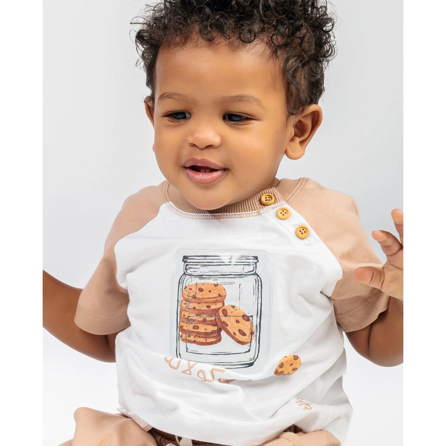 Ein Ghein Kids Baby Boy's White & Light Brown T-Shirt with Cookie Jar | Baby | Baby Boy (9M - 36M) | Baby Boy Tops | Baby Collection | Baby Tops | GCC Ein Ghein Kids Baby Boy's White & Light Brown T-Shirt with Cookie Jar | Baby | Baby Boy (9M - 36M) | Baby Boy Tops | Baby Collection | Baby Tops | GCC