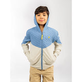 Ein Ghein Kids Boy's Light Blue & Grey Hoodie