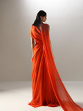 Velvety Couture Women's OLEI Mandarin Orange Dress