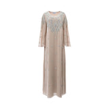 Shaira Women's Dark Beige Jalabiya
