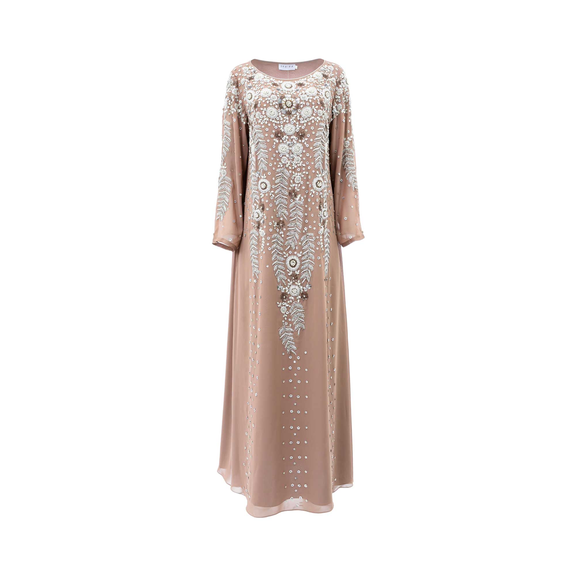 Shaira Women's Light Brown Kaftan | Clothing | GCC | Kaftan | Kaftans & Abayas | Traditional Wear | Women | Women All Clothing | Women All Clothing Traditional Wear Ramadan Edit | Womens Shaira Women's Light Brown Kaftan | Clothing | GCC | Kaftan | Kaftans & Abayas | Traditional Wear | Women | Women All Clothing | Women All Clothing Traditional Wear Ramadan Edit | Womens