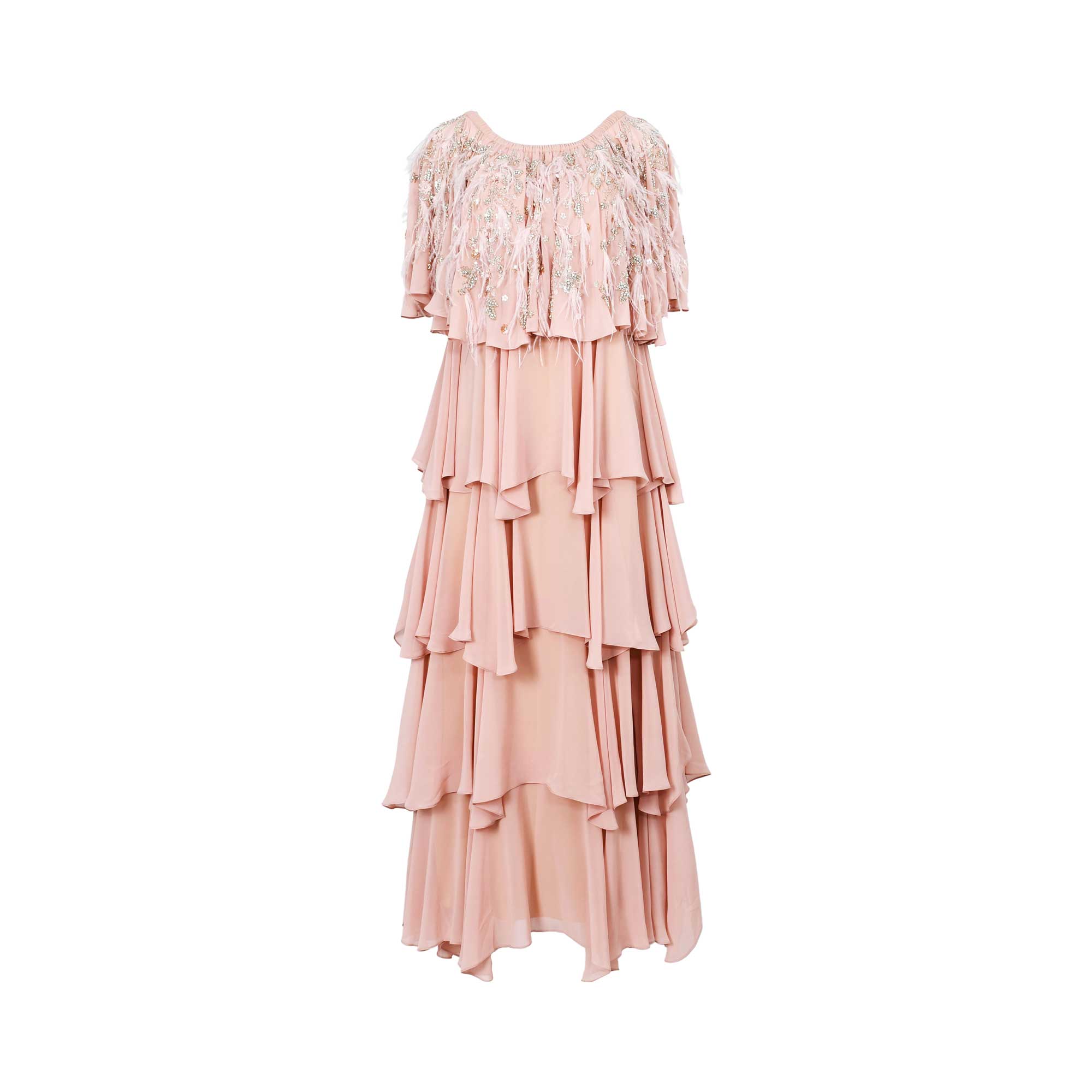 Shaira Women's Blush Long Dress | Clothing | departure-to-desk | new-season-2025 | Women | Women All Clothing | Women All Clothing Dresses | Women Dresses | Womens | Womens Fashion