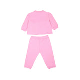 Moschino Kids Baby Girl's Pink Jogging Suit with Teddy Bear