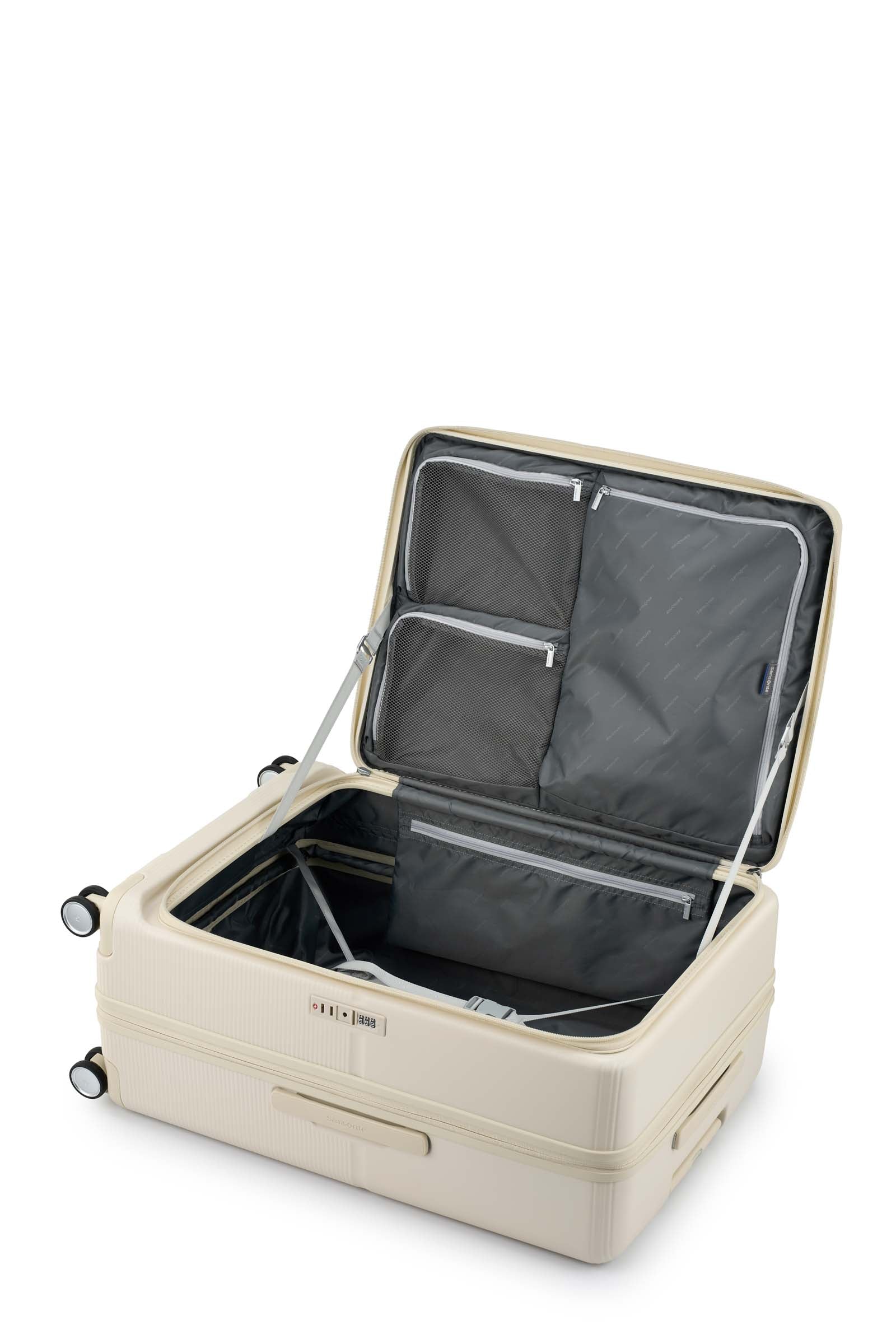 Samsonite Flatform Spinner Ivory Hard Luggage