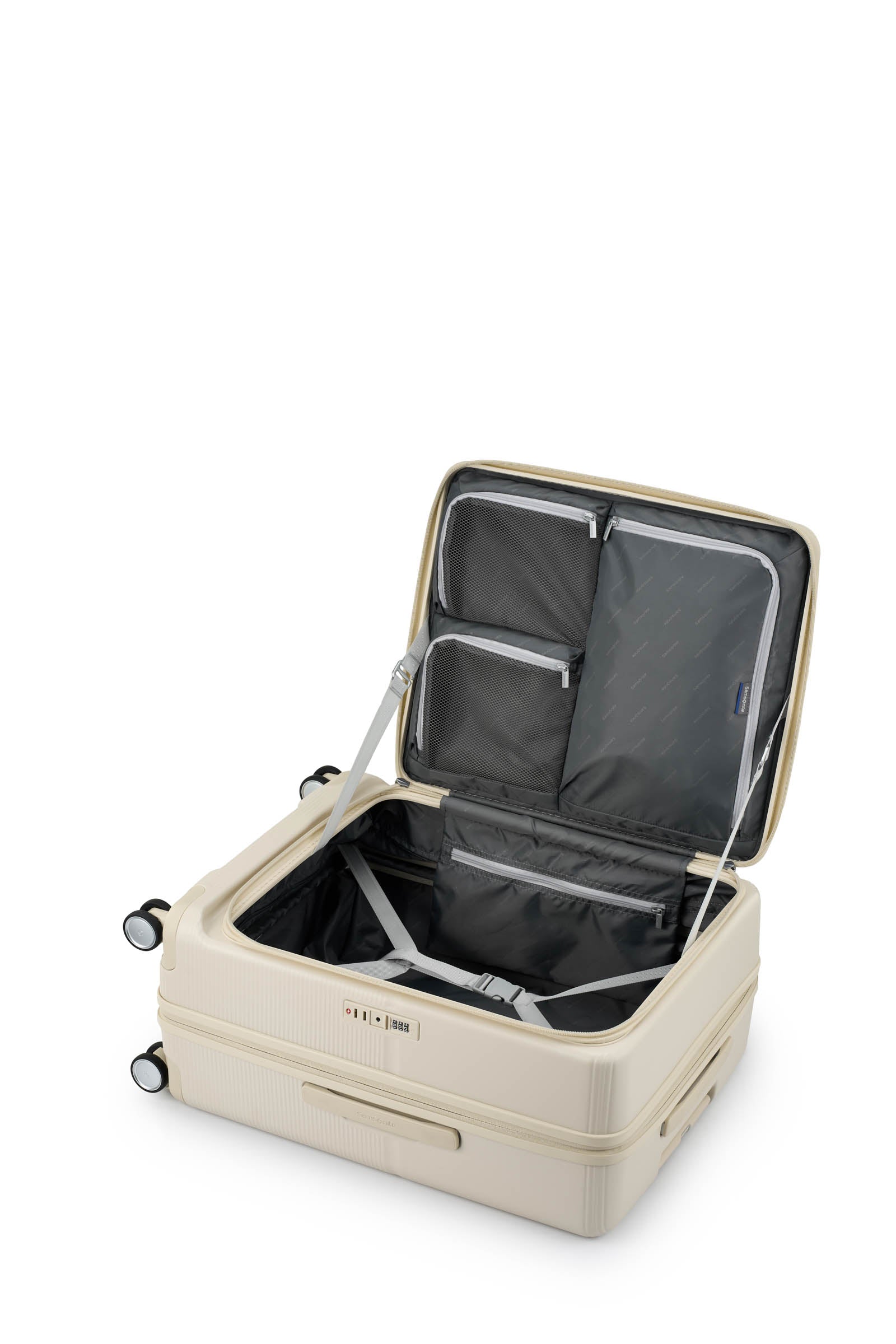 Samsonite Flatform Spinner Ivory Hard Luggage