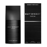 Issey Miyake Nuit D'Issey Im Nuit EDP - 125ml Issey Miyake Nuit D'Issey Parfum bottle and packaging on a white background