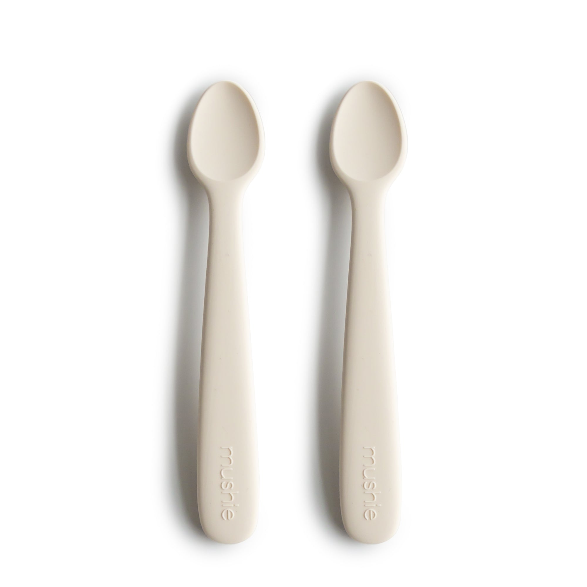 Mushie Kids New Born Silicone Baby Spoon Ivory | Feeding | GCC | New Born | New Born Boy (0M - 9M) | New Born Girl (0M - 9M)
