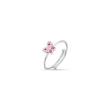 Luca Barra Girl's Steel Ring With Butterfly