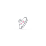 Luca Barra Girls' Musical Note Steel Girl's Ring