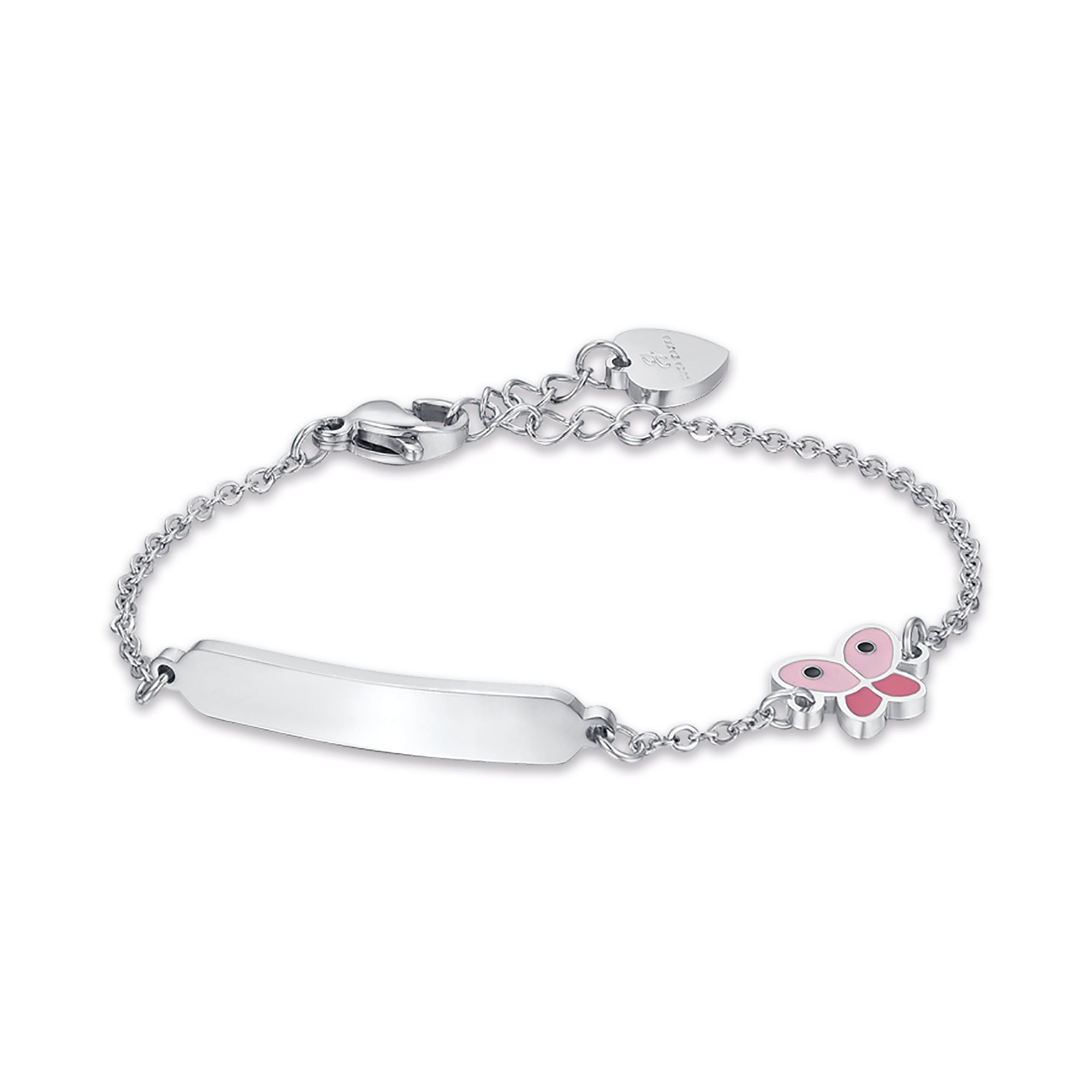 Luca Barra Girl's Steel Bracelet With Butterfly | Kids and Teens | Kids and Teens Girl Accessories | Kids and Teens Girl Bracelets | Kids Girls (3 YRS -16 YRS)