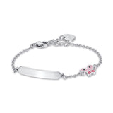 Luca Barra Girl's Steel Bracelet With Butterfly