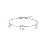 Luca Barra Girl's Steel Bracelet with Musical Note