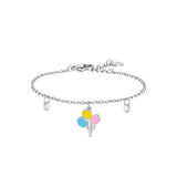 Luca Barra Girl's Steel Bracelet with Balloons