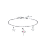 Luca Barra Girl's Steel Bracelet with Dancer