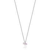 Luca Barra Girl's Steel Necklace with Unicorn