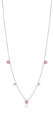 Luca Barra Girl's Steel Heart Necklace