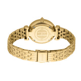 Just Cavalli Unleashed Ladies Silver Gray Dial Yellow Gold Watch and Bracelet Set