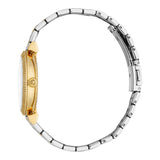 Just Cavalli Ladies Silver Grey Dial Two-Tone Watch and Bracelet Set