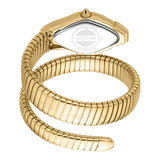 Just Cavalli Ferocious Ladies Green Dial Yellow Gold Watch