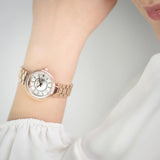 Just Cavalli Ostentatious Ladies Silver Dial Rose Gold Watch