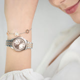 Just Cavalli Lovestruck Valentines Two Tones RG Salmon Watch and Bracelet Set