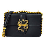 Just Cavalli Women's Black Crossbody Bag in Calfskin