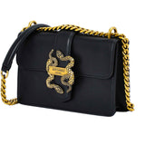 Just Cavalli Women's Black Crossbody Bag in Calfskin