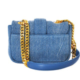 Just Cavalli Women's Denim Snake-Detail Shoulder Bag
