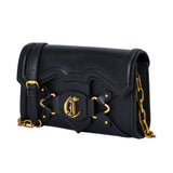 Just Cavalli Women's Gold-Embellished Flap Shoulder Bag