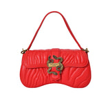 Just Cavalli Women's Quilted Snake-Buckle Shoulder Bag