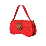 Just Cavalli Women's Quilted Snake-Buckle Shoulder Bag