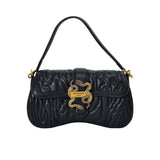 Just Cavalli Women's Quilted Snake-Buckle Shoulder Bag