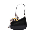 Just Cavalli Women's Leather Shoulder Bag with Zebra Scarf