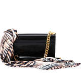 Just Cavalli Women's Zebra Scarf Shoulder Bag