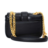 Just Cavalli Women's Snake-Buckle Leather Shoulder Bag