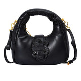 Just Cavalli Women's Puffy Handle Snake-Buckle Bag