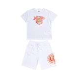 Just Cavalli Kids Boy's White Set of T-Shirt & Bermuda