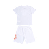 Just Cavalli Kids Boy's White Set of T-Shirt & Bermuda