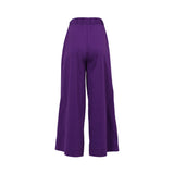 Jijil Women's Purple Wide Legs Pant