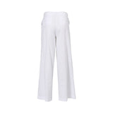 Jijil Women's White Wide Legs Pant