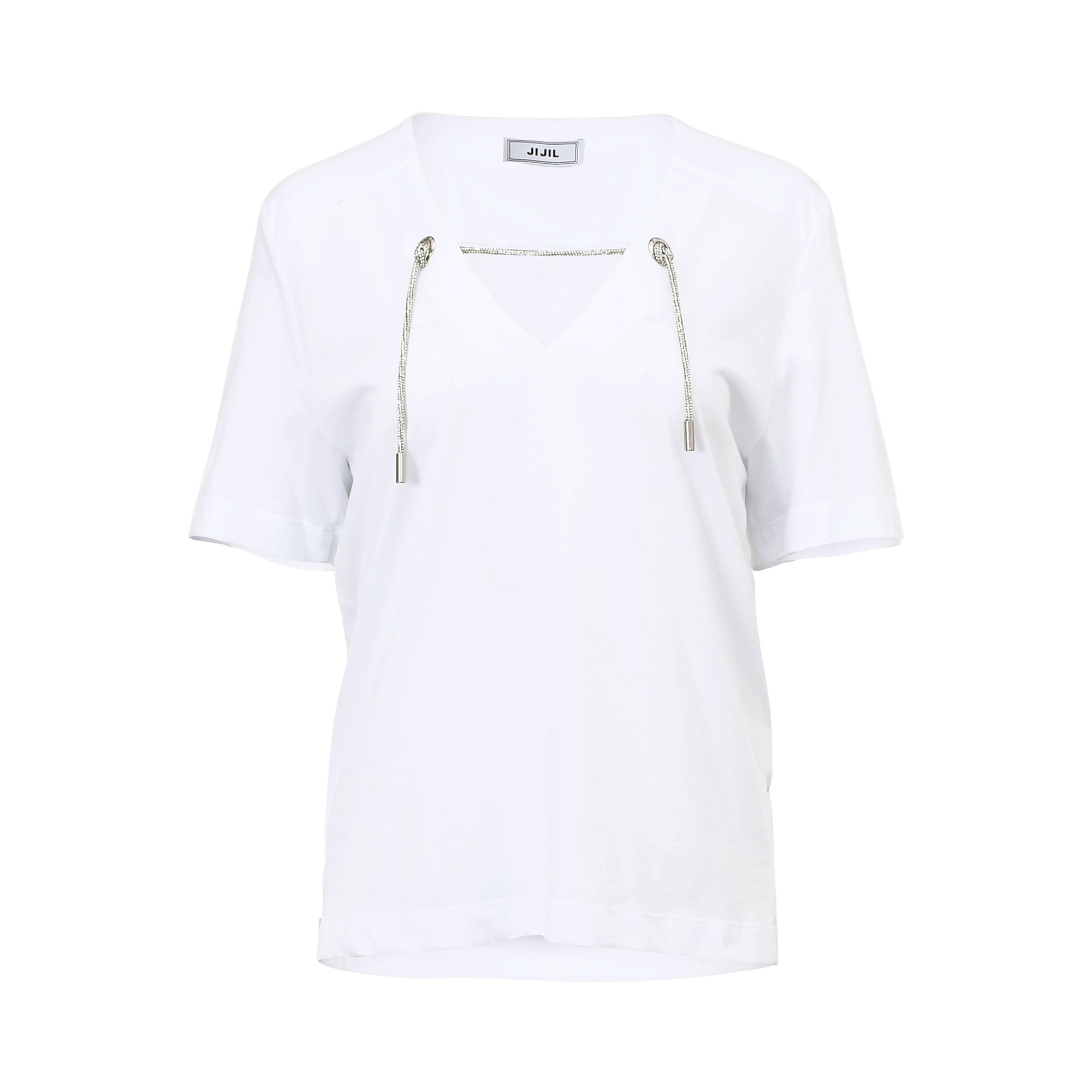 Jijil Women's White T-shirt | Clothing | departure-to-desk | GCC | new-season-2025 | Shirts & T-Shirts | Women | Women All Clothing | Women T-Shirts | Womens | Womens Fashion Jijil Women's White T-shirt | Clothing | departure-to-desk | GCC | new-season-2025 | Shirts & T-Shirts | Women | Women All Clothing | Women T-Shirts | Womens | Womens Fashion